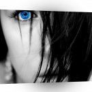 Abstract People Blue Vision Girl A1 Xlarge Canvas