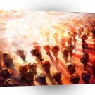 Abstract People Heart Of Light A1 Xlarge Canvas