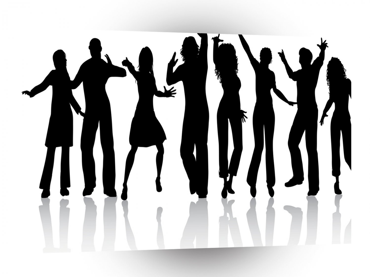Abstract People Just Dance A1 Xlarge Canvas