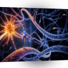 Abstract People Neural Fitness Men A1 Xlarge Canvas