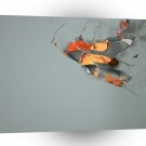 Abstract People Painted Cracks A1 Xlarge Canvas