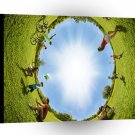 Abstract People Scope Of Life Park A1 Xlarge Canvas