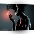 Abstract People Smokey Light A1 Xlarge Canvas
