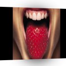 Abstract People Sweet Stawberry Lips A1 Xlarge Canvas