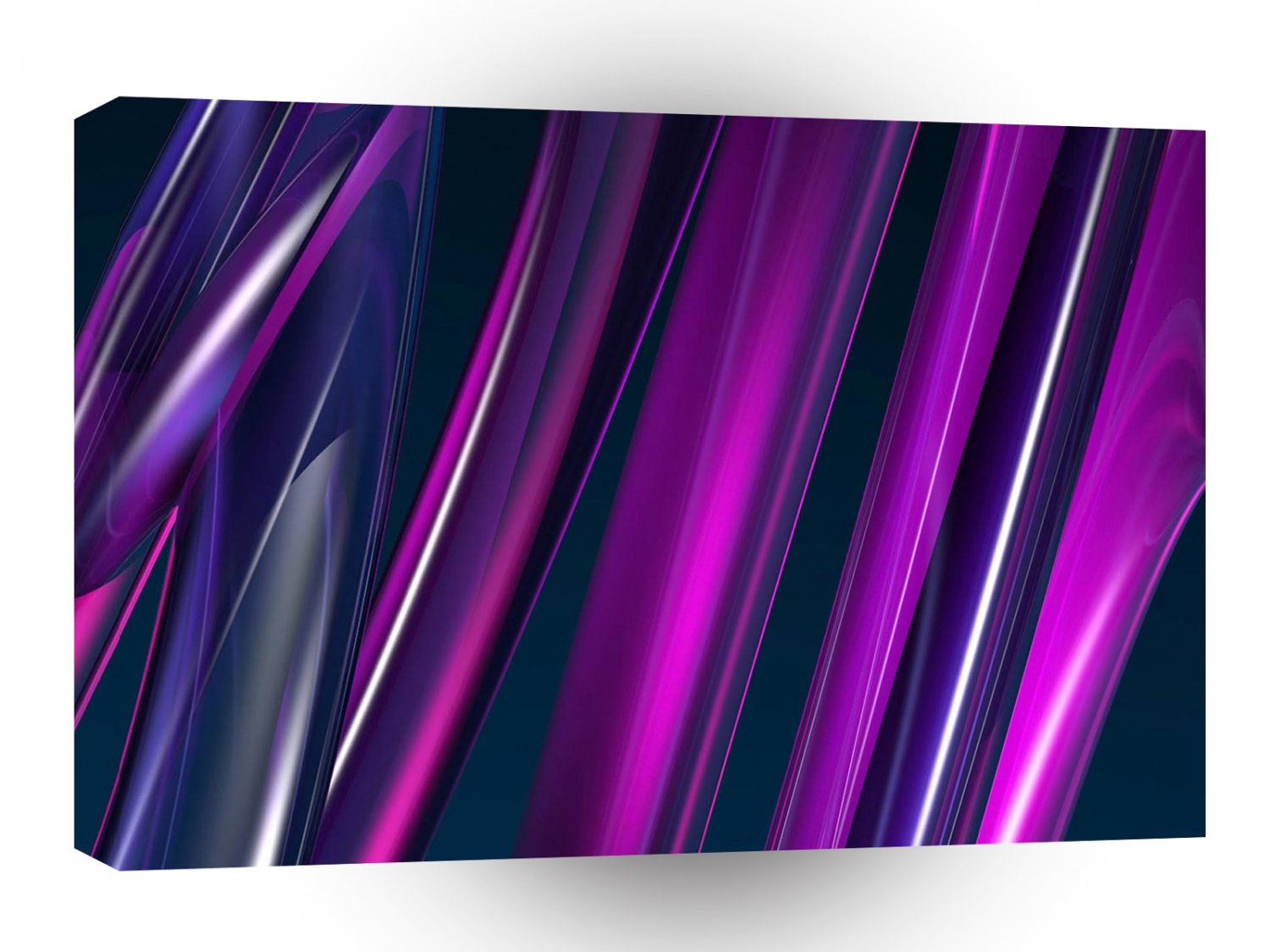 Abstract Purple Hoops A1 Xlarge Canvas