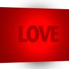 Abstract Red Love A1 Xlarge Canvas