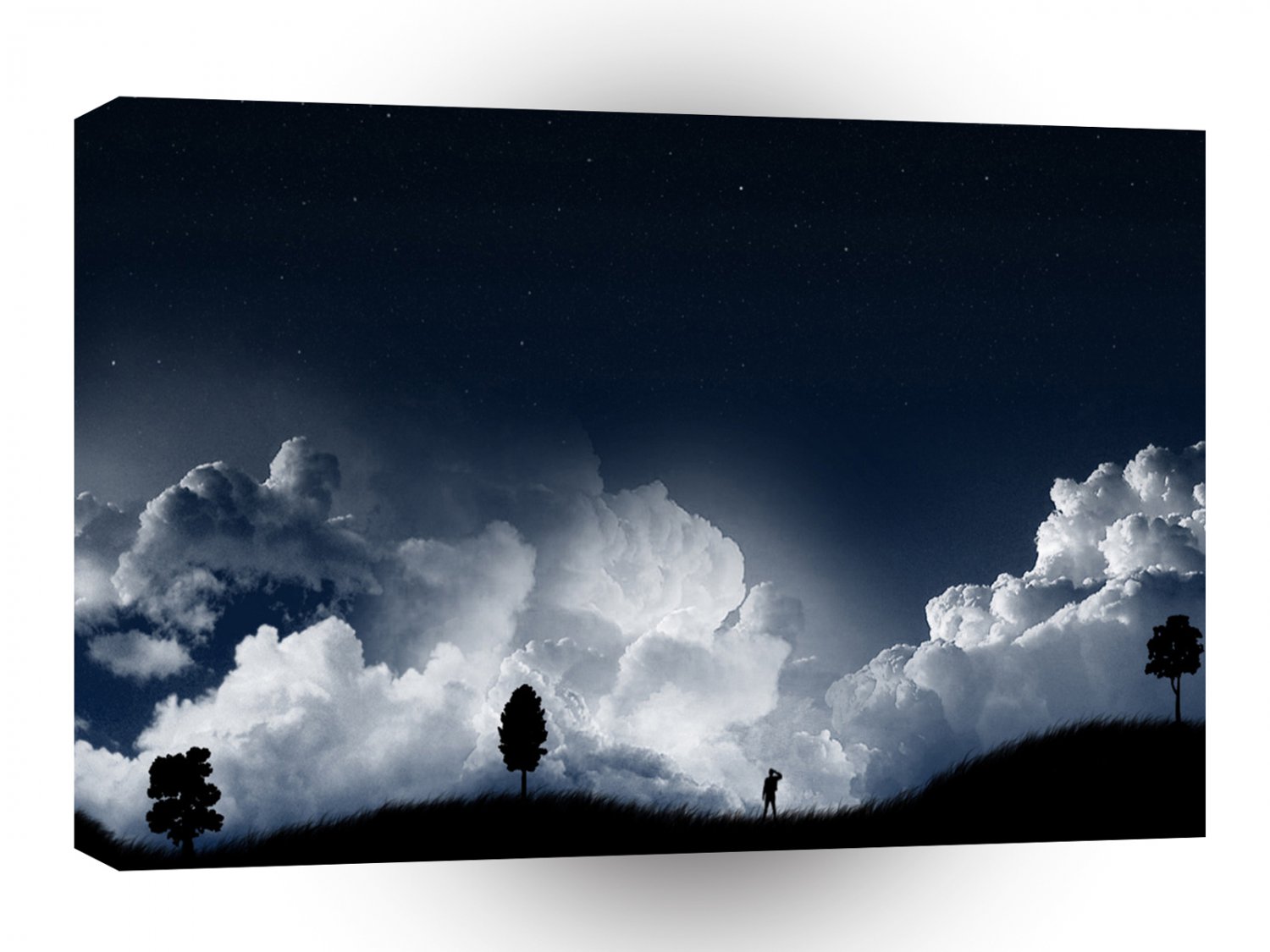 Abstract Sci Fi Clouds Have Landed A1 Xlarge Canvas