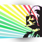 Abstract Sci Fi Darth Vader Rainbow A1 Xlarge Canvas