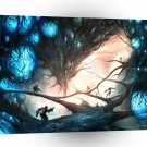 Abstract Sci Fi Eden Garden Battle A1 Xlarge Canvas