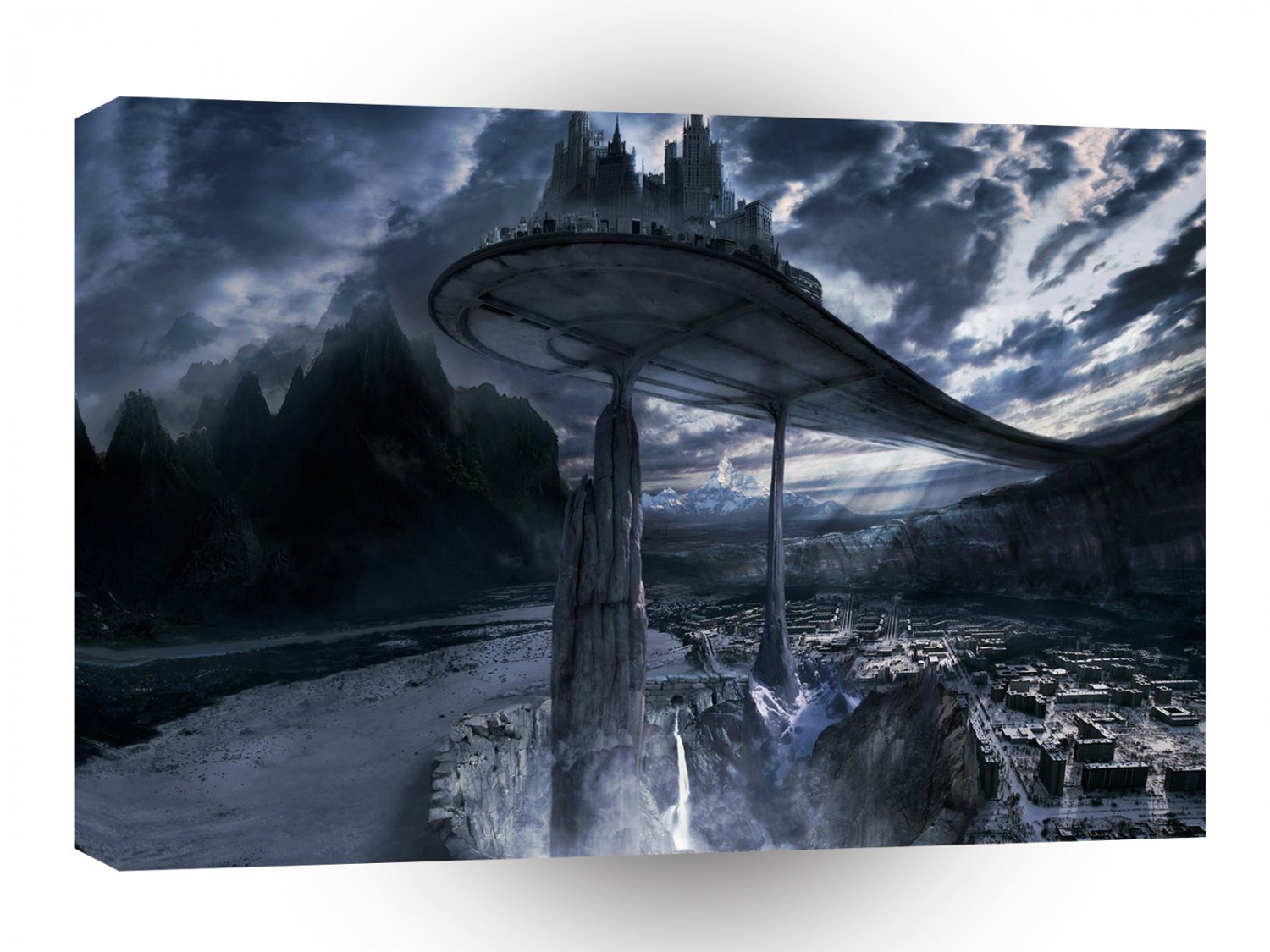 Abstract Sci Fi Eden Gods Empire A1 Xlarge Canvas