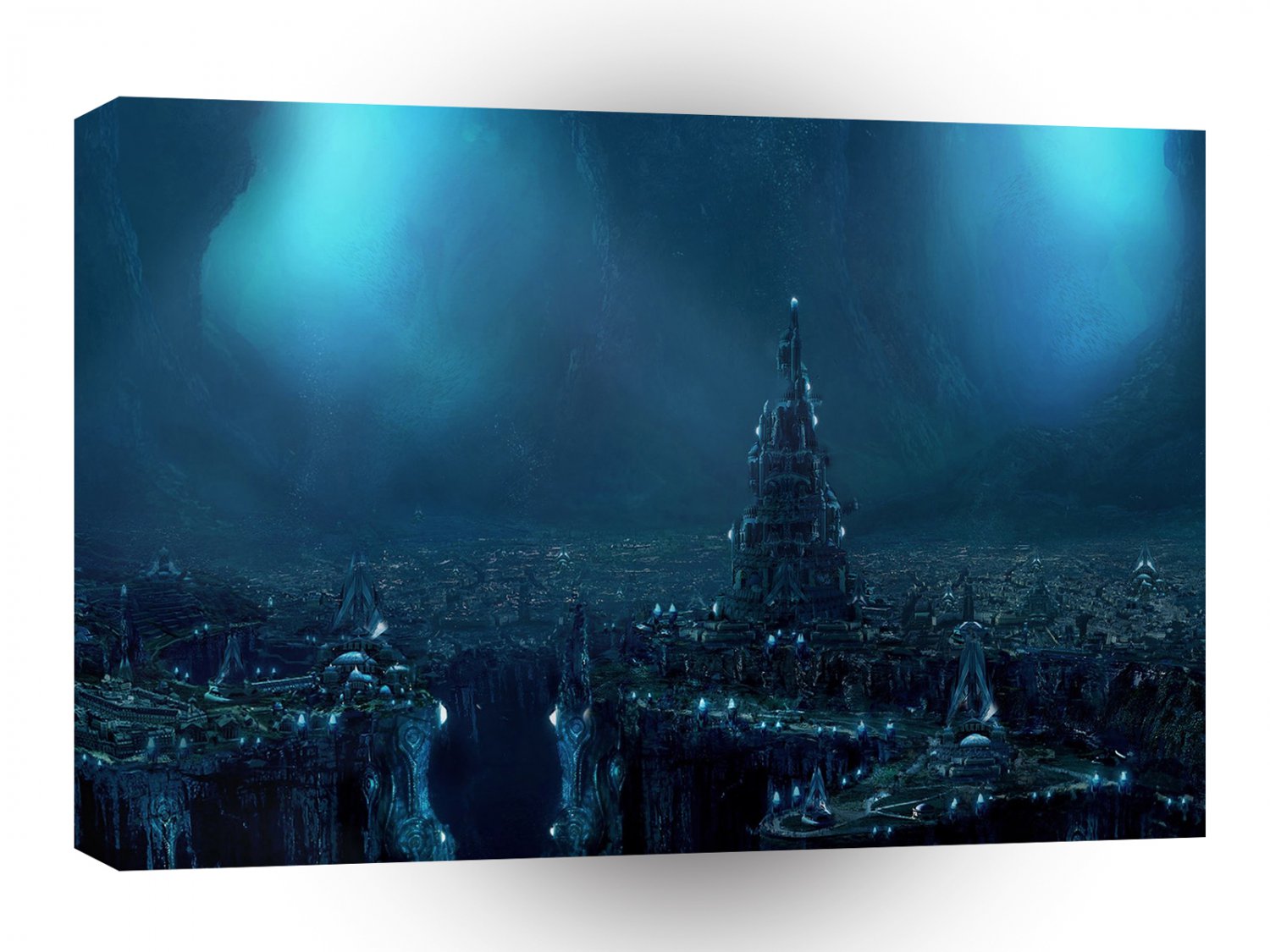 Abstract Sci Fi Eden Lost City A1 Xlarge Canvas