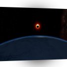 Abstract Sci Fi Galaxies Meteors Eclipse A1 Xlarge Canvas