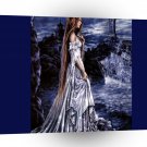 Abstract Sci Fi Ghostship Lady A1 Xlarge Canvas