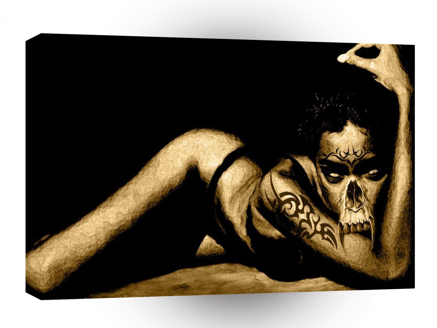 Abstract Sci Fi Gothic Demon A1 Xlarge Canvas