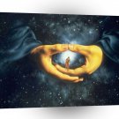 Abstract Sci Fi Hands Of Nature A1 Xlarge Canvas
