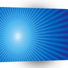 Abstract Shape Blue Solar Star A1 Xlarge Canvas