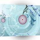 Abstract Shape Circled Targets A1 Xlarge Canvas