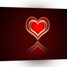 Abstract Shape Clever Heart A1 Xlarge Canvas