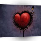 Abstract Shape Planet Hearts A1 Xlarge Canvas