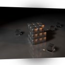 Abstract Shape Rubik Cube Sweet A1 Xlarge Canvas