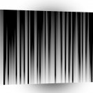 Abstract Shape White Lines Visualisation A1 Xlarge Canvas