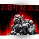 Abstract Skeletons Enter At Your Own Risk A1 Xlarge Canvas