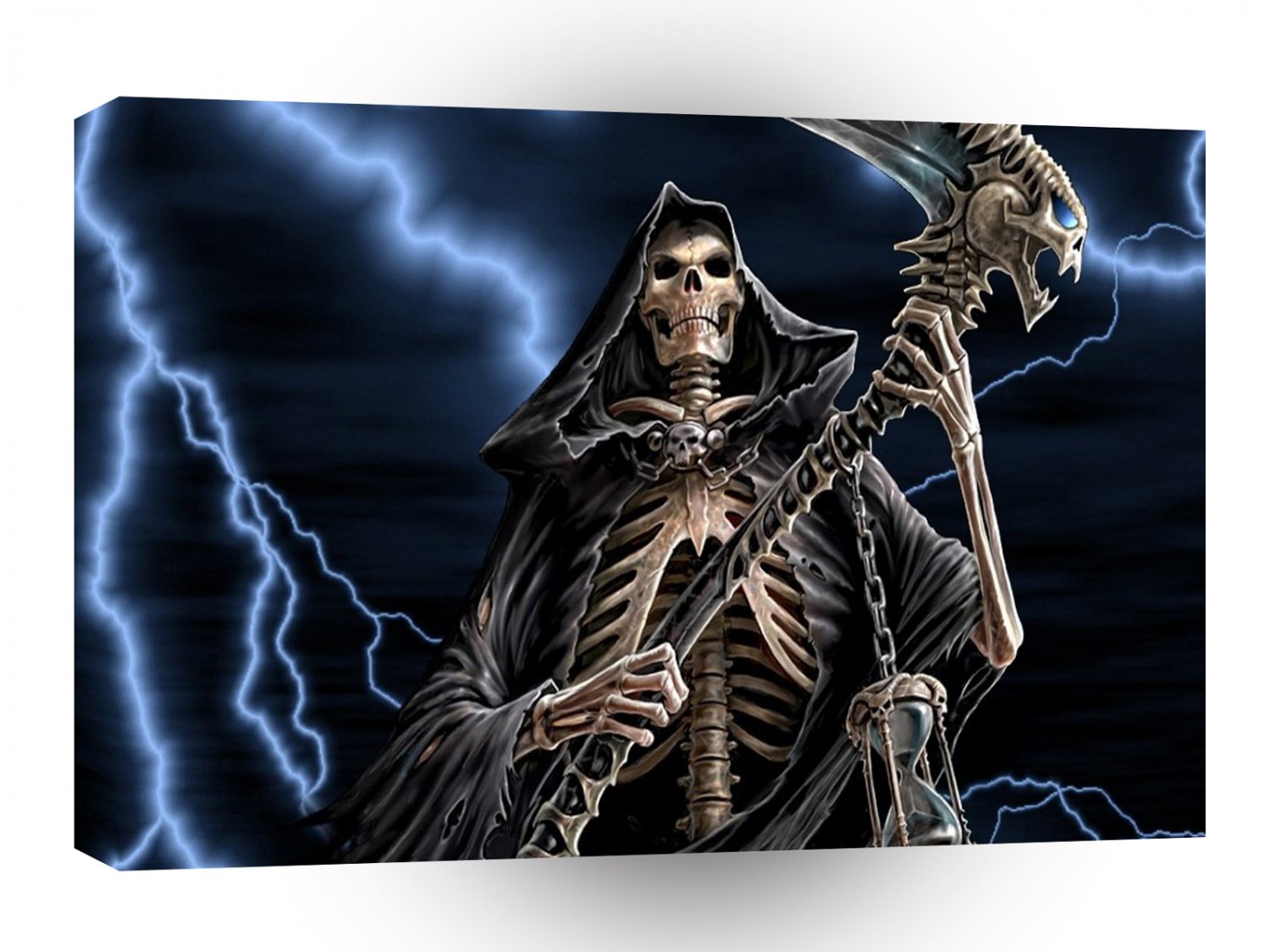 Abstract Skeletons Grim Reaper A1 Xlarge Canvas
