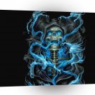 Abstract Skeletons Inhale Spirits Soulfully A1 Xlarge Canvas