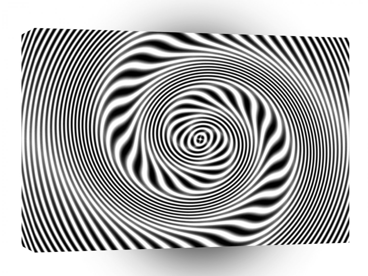 Abstract Spiral Hypnotic Elliptical A1 Xlarge Canvas