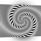Abstract Spiral Hypnotic Elliptical A1 Xlarge Canvas