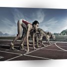 Abstract Sport Race To The Wildcat A1 Xlarge Canvas