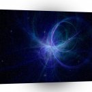 Abstract Techno Blue Light Expansion A1 Xlarge Canvas