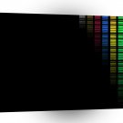 Abstract Techno Computer Colours A1 Xlarge Canvas