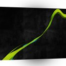 Abstract Techno Green Goblin Mist A1 Xlarge Canvas
