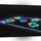 Abstract Techno Neo Card A1 Xlarge Canvas