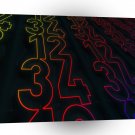 Abstract Techno Neon Bingo A1 Xlarge Canvas
