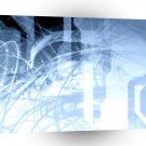 Abstract Techno White Noise A1 Xlarge Canvas