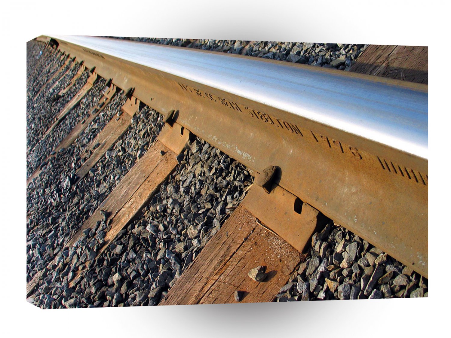 Abstract Train Tracks A1 Xlarge Canvas