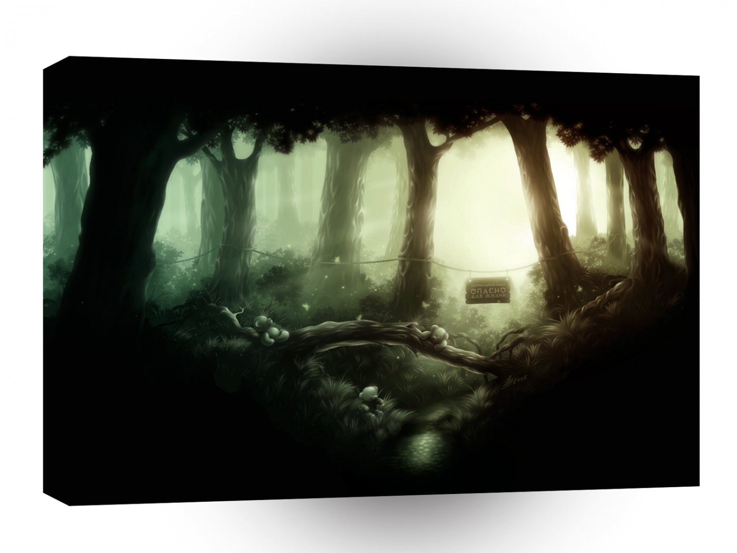 Abstract Tree Forbidden Forest A1 Xlarge Canvas