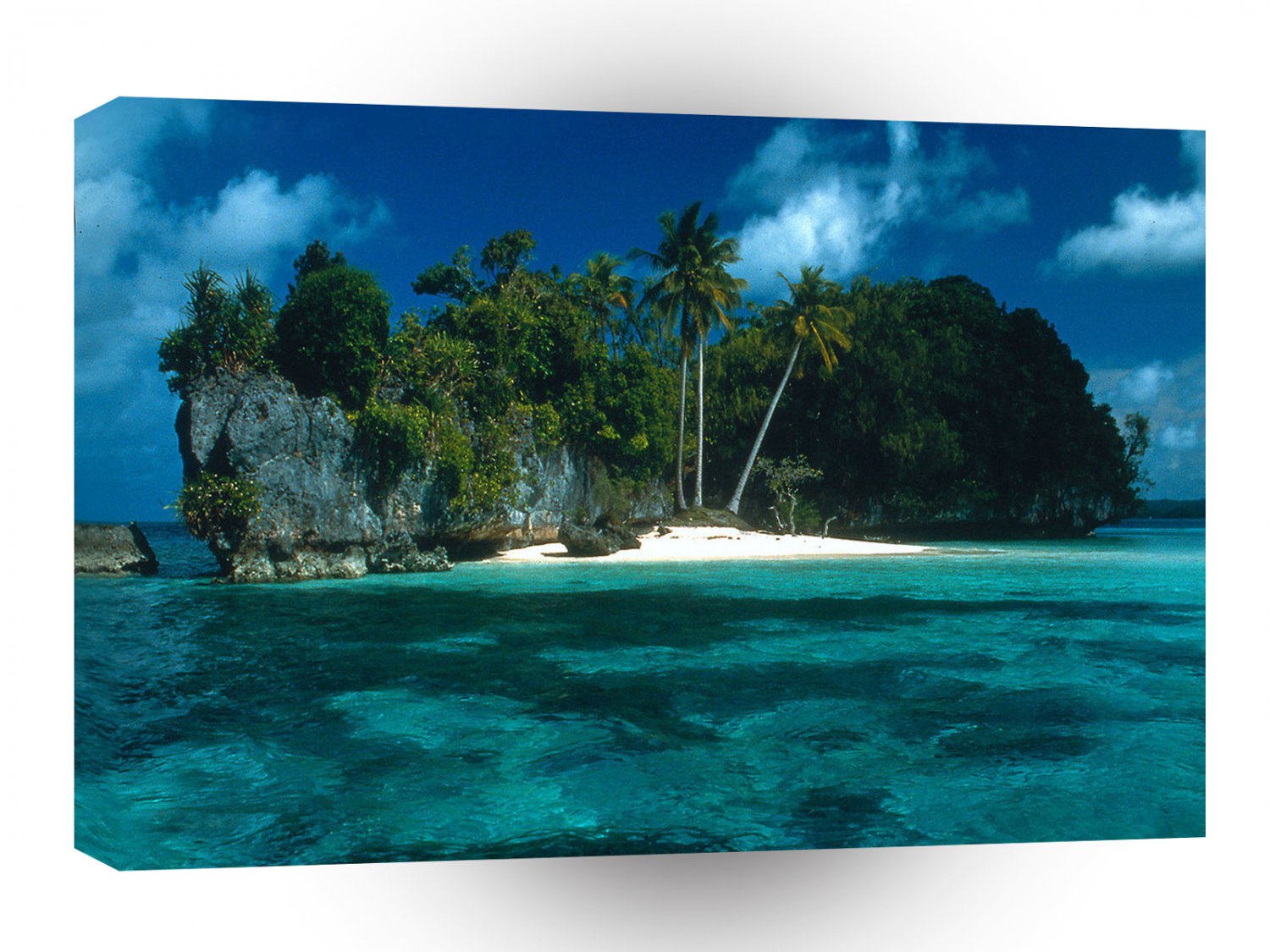 Abstract Water Beach Oasis Lagoon A1 Xlarge Canvas