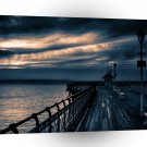 Abstract Water Boardwalk Sunset A1 Xlarge Canvas