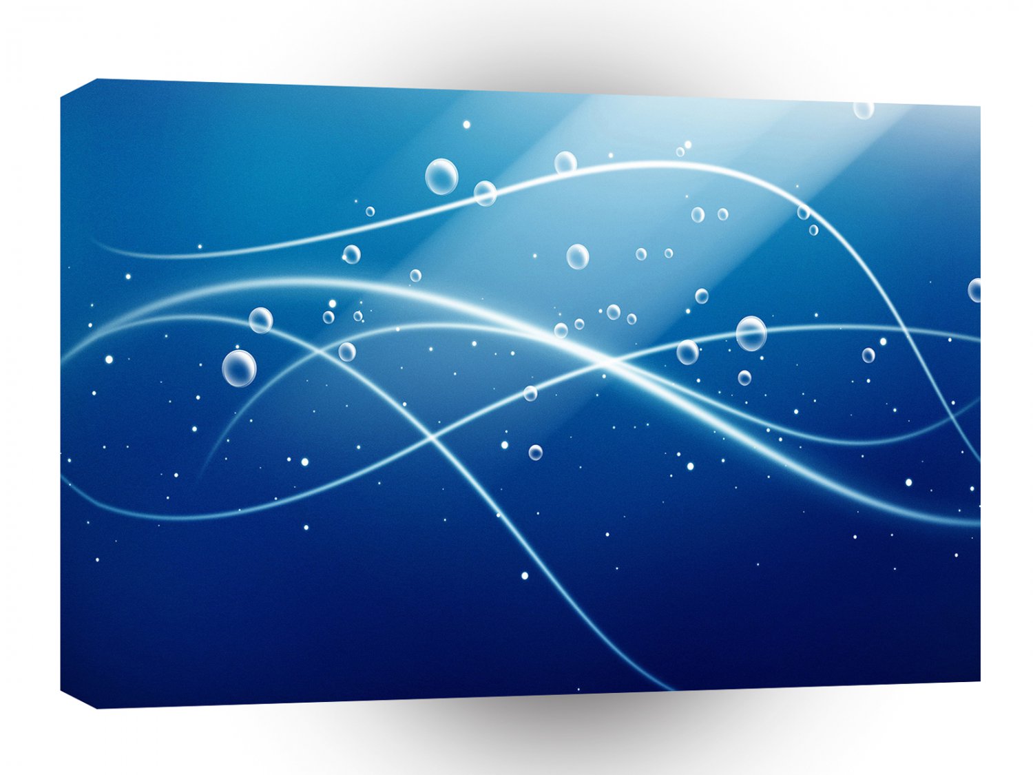 Abstract Water Deep Dark Bubbles A1 Xlarge Canvas