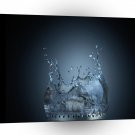 Abstract Water Gas Hob Flow A1 Xlarge Canvas