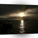 Abstract Water Norwegian Sunset A1 Xlarge Canvas