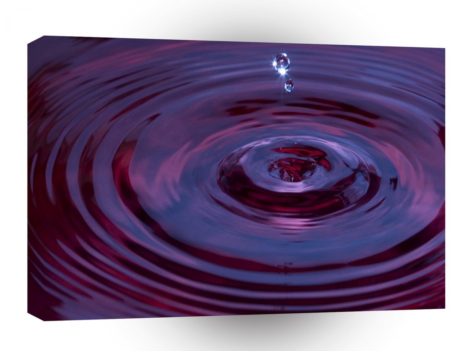 Abstract Water Red Raindrop A1 Xlarge Canvas