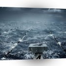 Abstract Water Stormy Pool Race A1 Xlarge Canvas