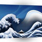 Abstract Waves At Sea A1 Xlarge Canvas