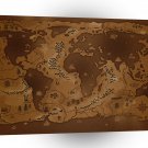 Abstract World Map Inverted A1 Xlarge Canvas