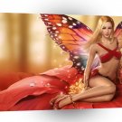 Animals Butterflys Fairy Girl A1 Xlarge Canvas