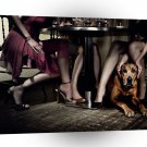 Animals Dogs Under The Table A1 Xlarge Canvas